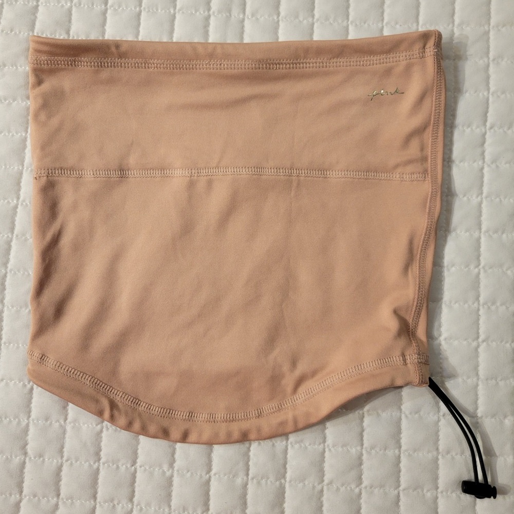 PINK Victoria’s Secret Dusty Pink Beige Neck Gaiter Mask Running Hiking Outdoors